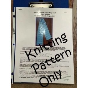 New Knitted Threads Janet Rehfeldt KTK-704 Amazing Simple Scarf Knitting Pattern